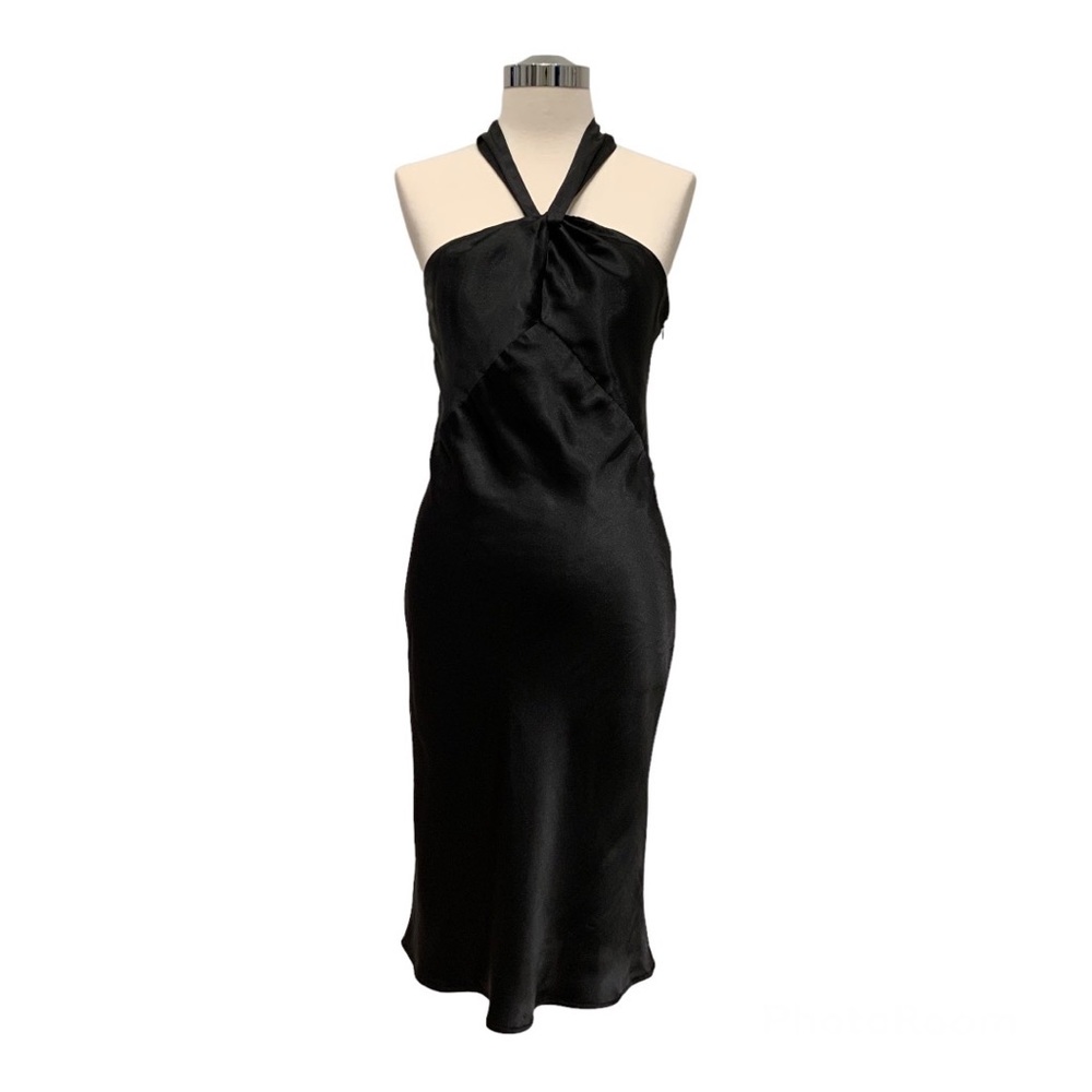 Smart Set Black Halter Midi Dress